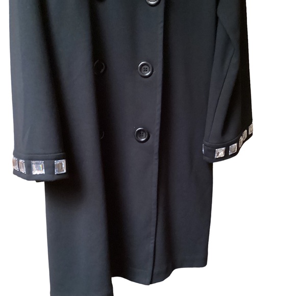Sandra & Andre ladies black coat, size 1X - Picture 5 of 7